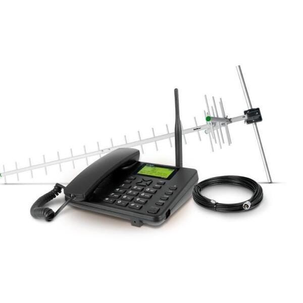 Kit Intelbras CFA 4211 Telefone Fixo com Antena e Cabo Decida
