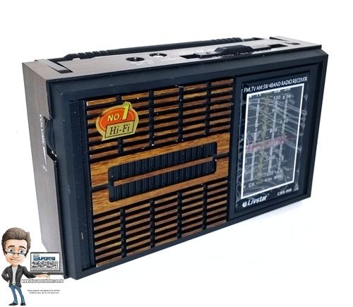 Rádio Livstar CNN-966 Preto/Marron